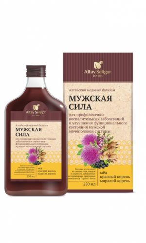 Алтайский медовый бальзам АЛТАЙ СЕЛИГОР МУЖСКАЯ СИЛА 250 мл