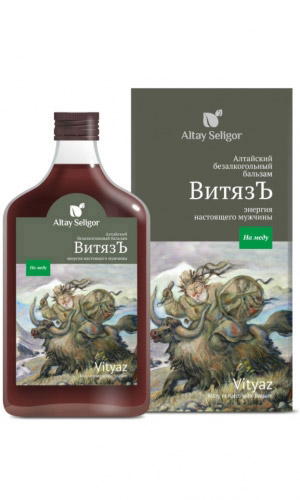 Бальзам на меду АЛТАЙ СЕЛИГОР ВИТЯЗЪ – энергия настоящего мужчины 250 мл