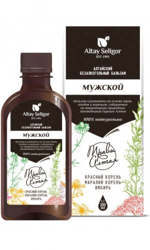 Бальзам АЛТАЙ СЕЛИГОР ТРАВЫ АЛТАЯ МУЖСКОЙ 200 мл